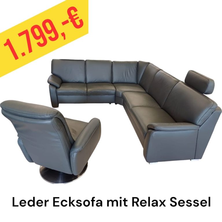 Polinova Ecksofa aus anti-aging Glattleder, Preis: 579 €