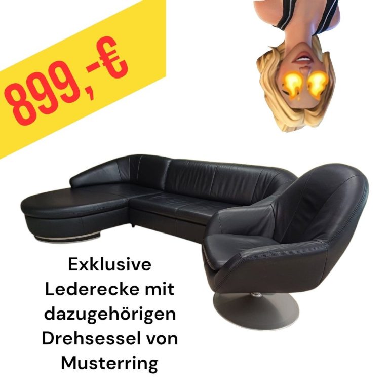 Polinova Ecksofa aus anti-aging Glattleder, Preis: 579 €