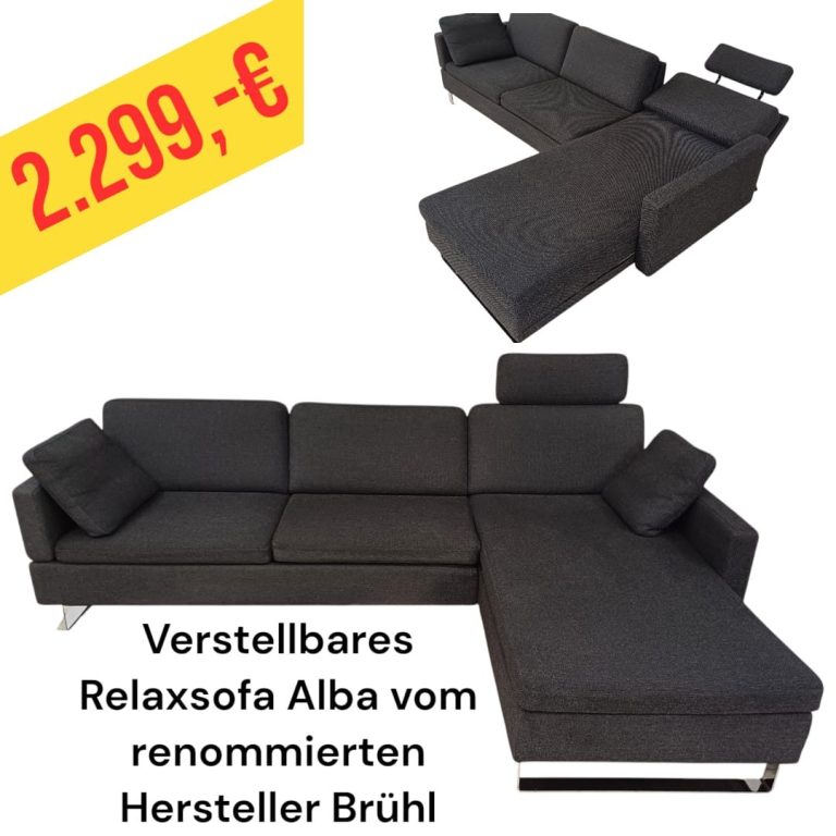 Polinova Ecksofa aus anti-aging Glattleder, Preis: 579 €