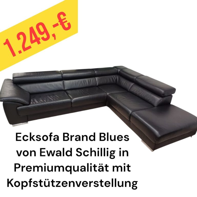 Polinova Ecksofa aus anti-aging Glattleder, Preis: 579 €