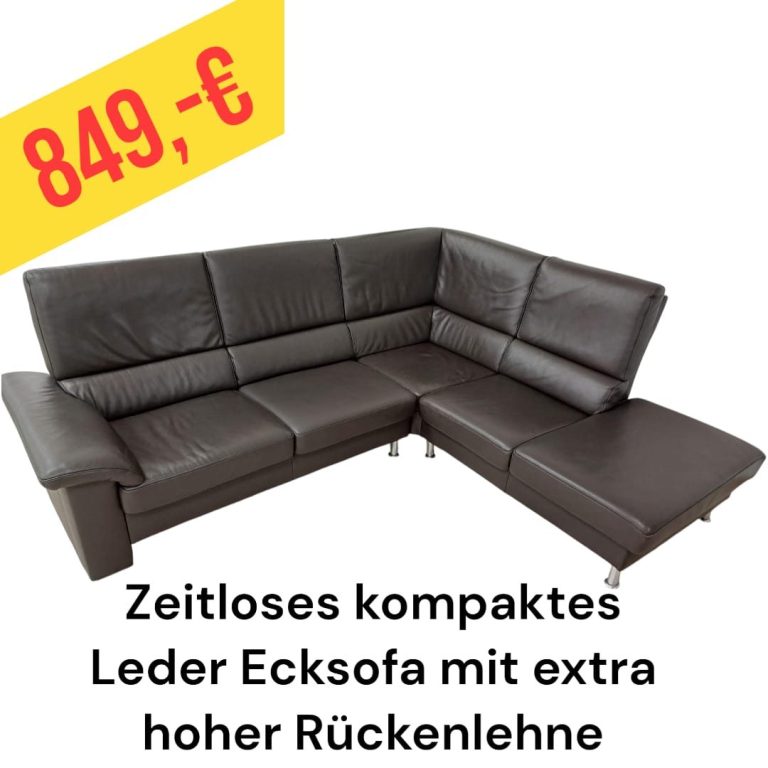 Polinova Ecksofa aus anti-aging Glattleder, Preis: 579 €