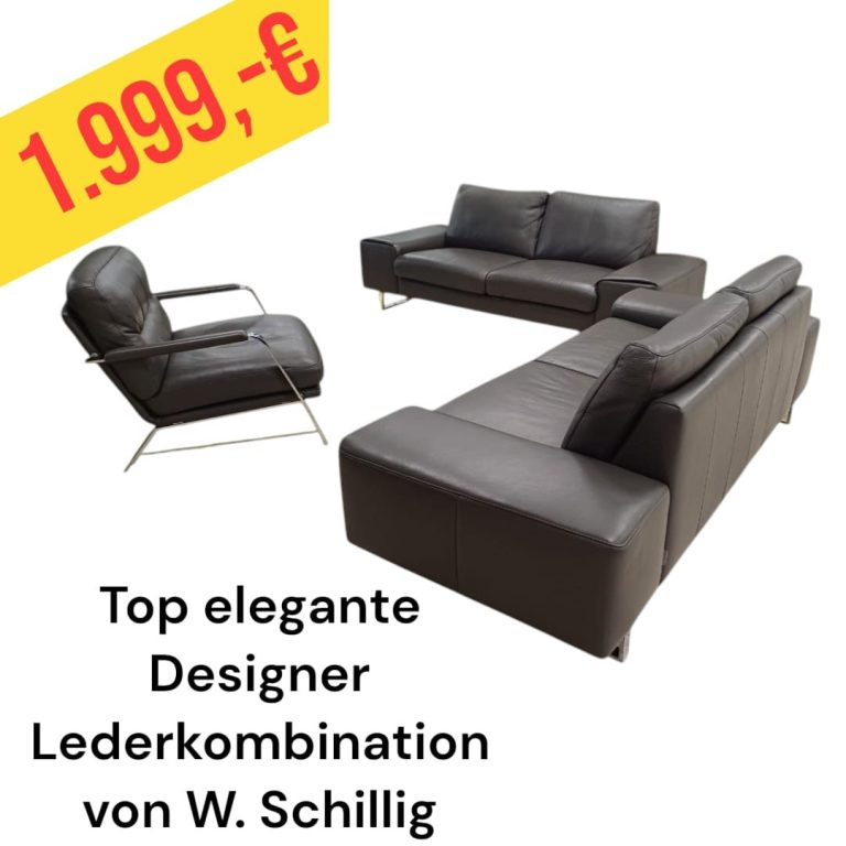 Polinova Ecksofa aus anti-aging Glattleder, Preis: 579 €