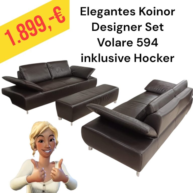 Polinova Ecksofa aus anti-aging Glattleder, Preis: 579 €