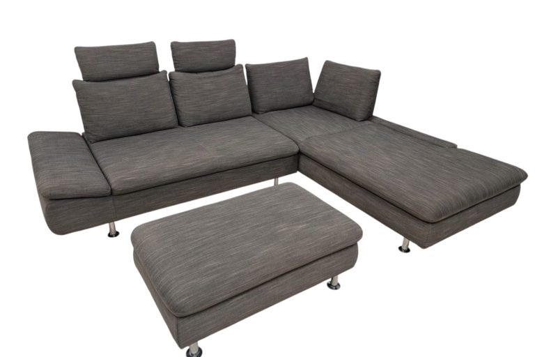 Bergamo Designerecke mit Hocker