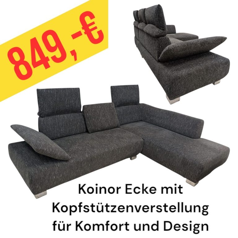 Polinova Ecksofa aus anti-aging Glattleder, Preis: 579 €