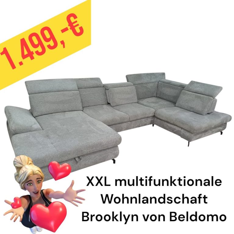 Polinova Ecksofa aus anti-aging Glattleder, Preis: 579 €