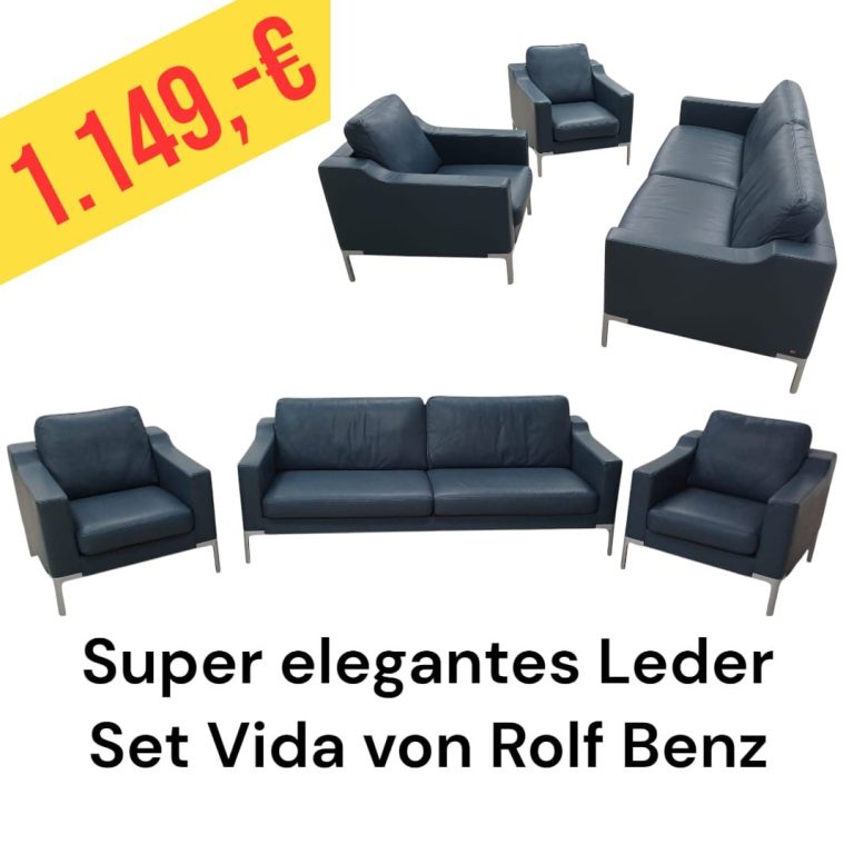 Polinova Ecksofa aus anti-aging Glattleder, Preis: 579 €