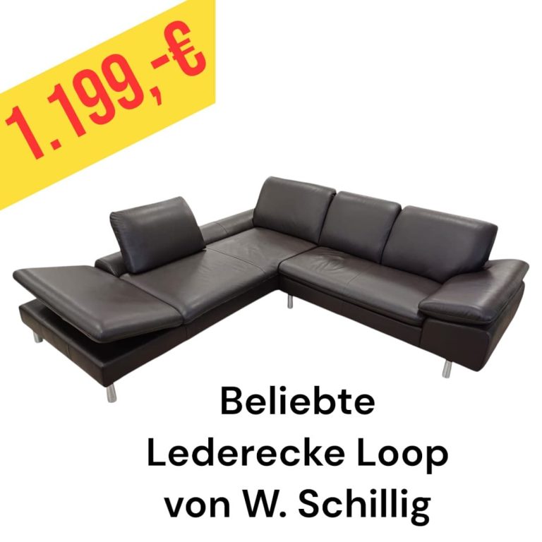 Polinova Ecksofa aus anti-aging Glattleder, Preis: 579 €