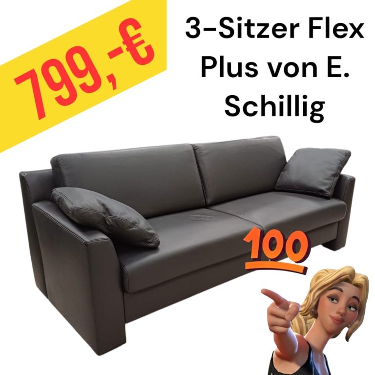 Polinova Ecksofa aus anti-aging Glattleder, Preis: 579 €