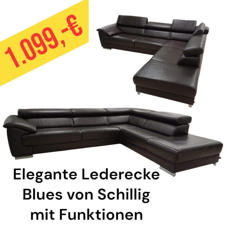Polinova Ecksofa aus anti-aging Glattleder, Preis: 579 €